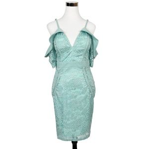 Entry Lace Off the Shoulder Sheath Dress